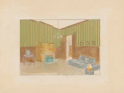 Л'Eau fraiche – макет декора. by Рене Габриэль, 1931 — digital art print download