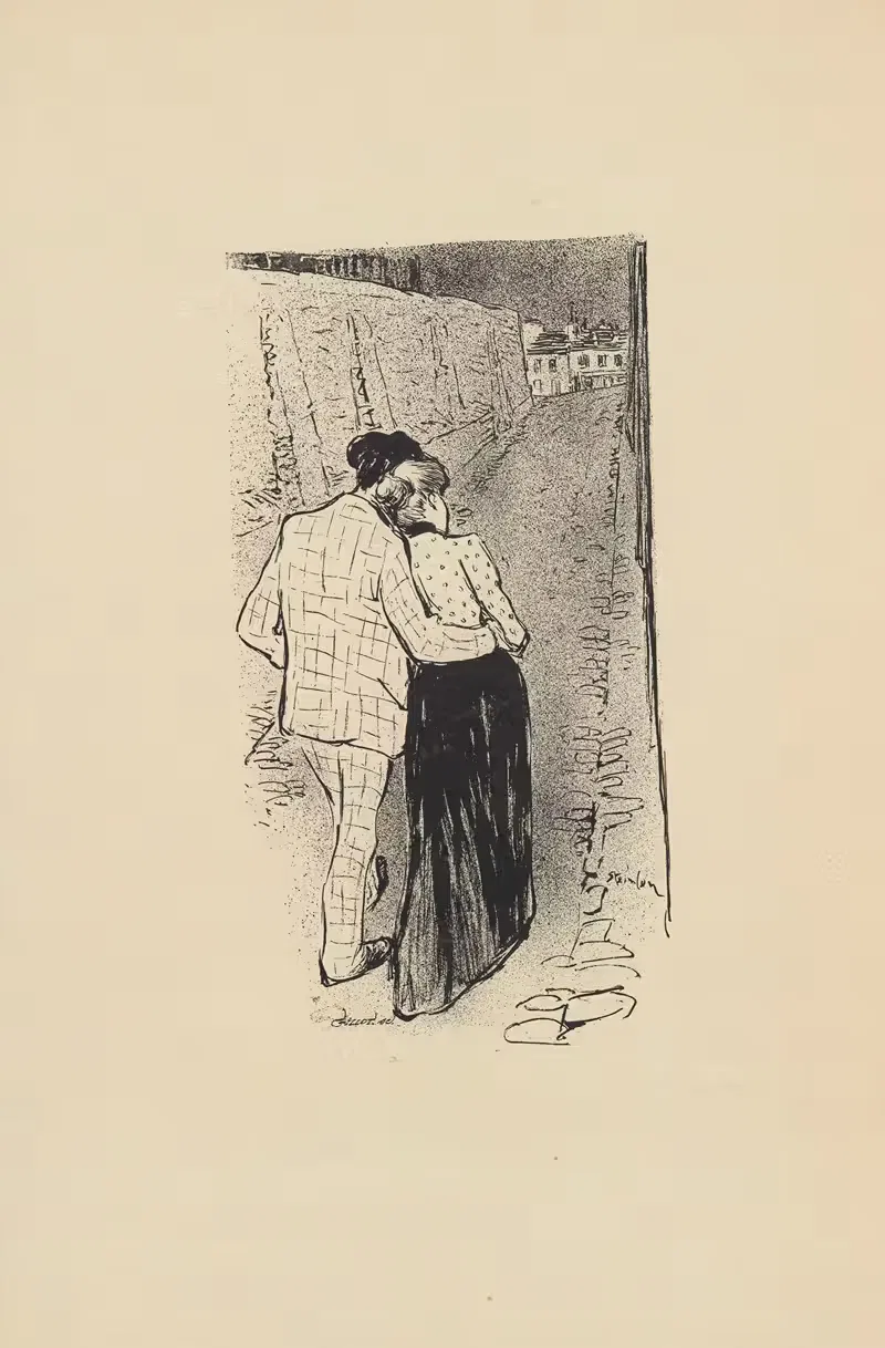 A Montmerte – Chanson by Théophile Alexandre Steinlen, 1894 — digital art print download