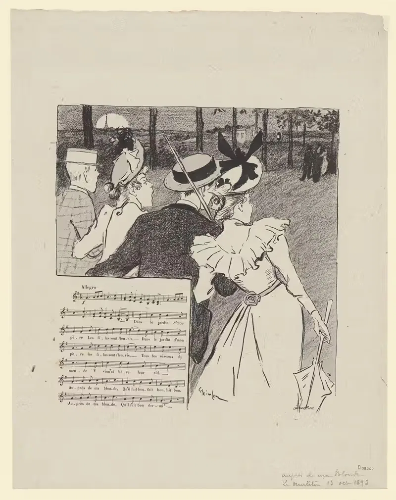 У моей блондинки by Теофиль Александр Стенлен, 1893 — digital art print download