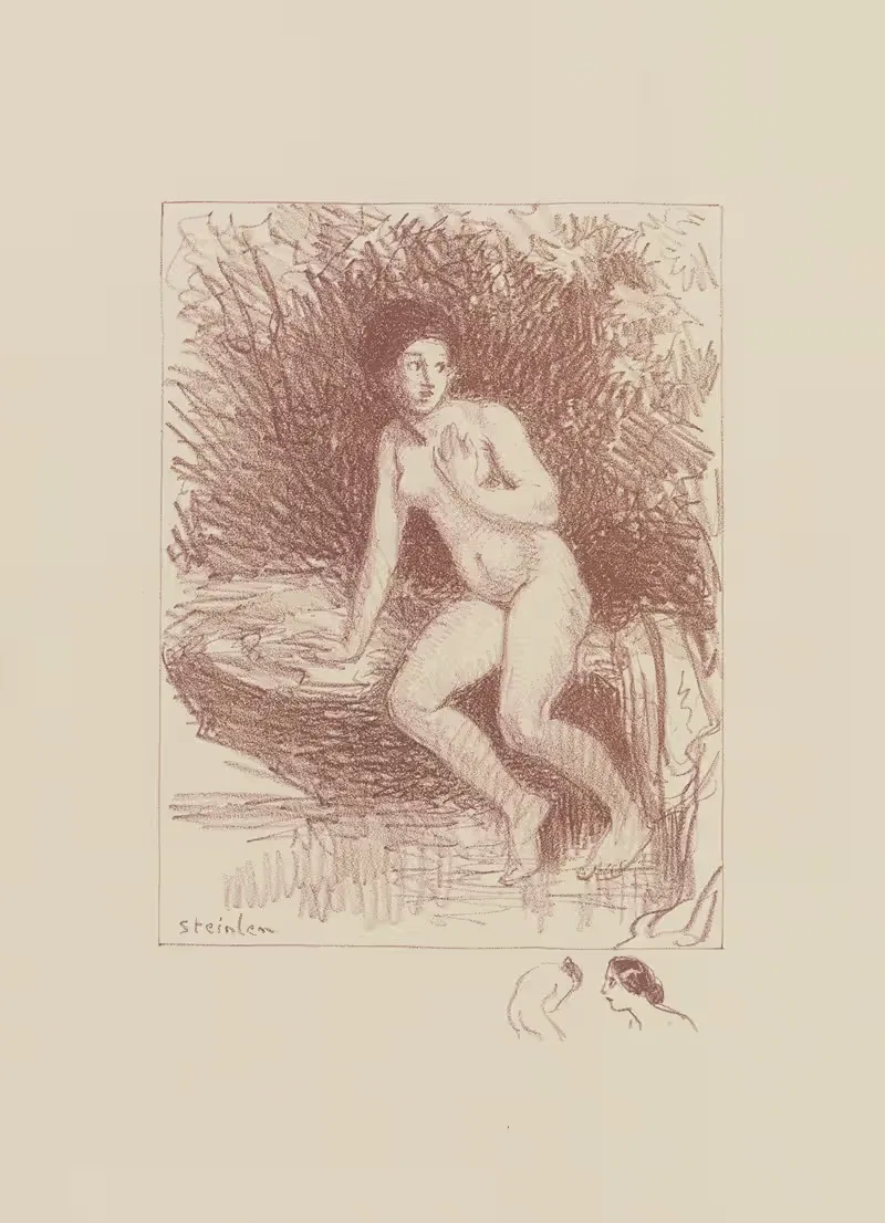 Купальщица. by Теофиль Александр Стенлен, 1913 — digital art print download