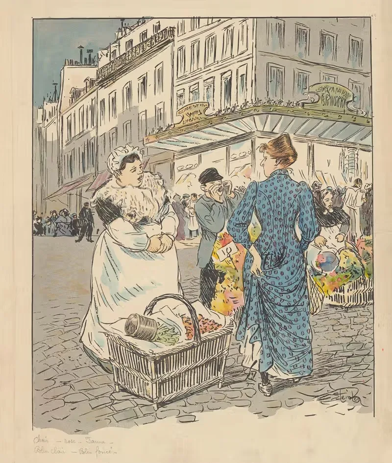 На улице by Теофиль Александр Стенлен, 1891 — digital art print download