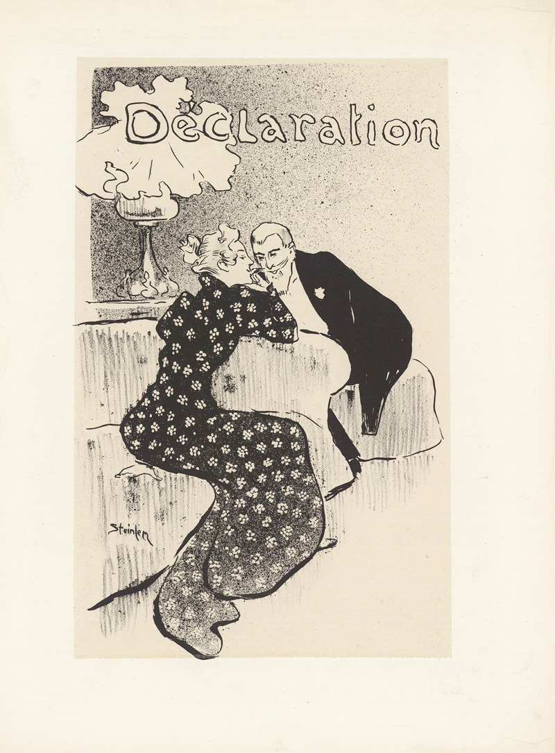 Déclaration by Théophile Alexandre Steinlen, 1894 — digital art print download