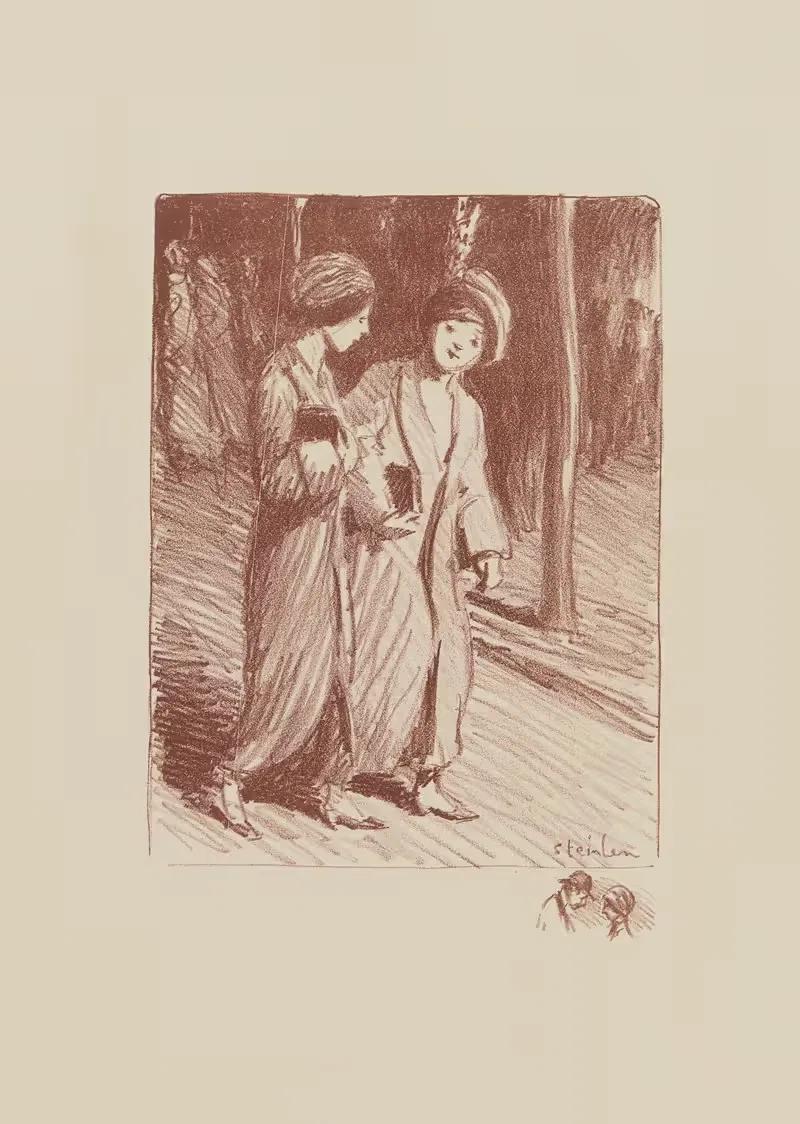 Deux femmes dans la rue — Théophile Alexandre Steinlen