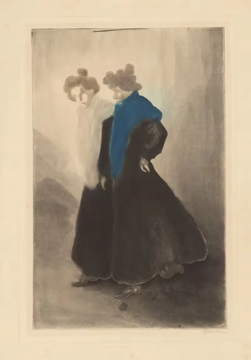 Две женщины by Теофиль Александр Стенлен, 1902 — digital art print download