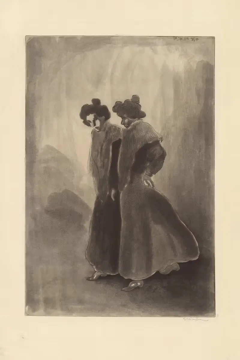 Две женщины by Теофиль Александр Стенлен, 1902 — digital art print download