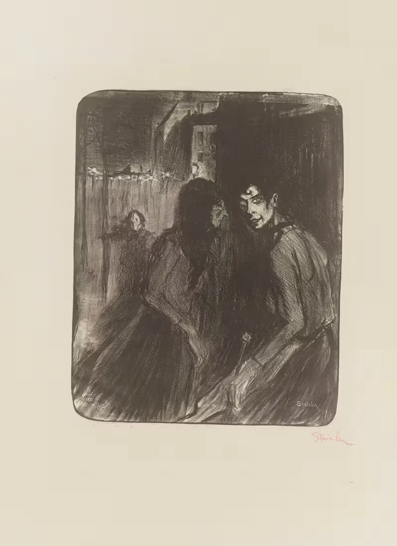 Dispute de filles by Théophile Alexandre Steinlen, 1895 — digital art print download