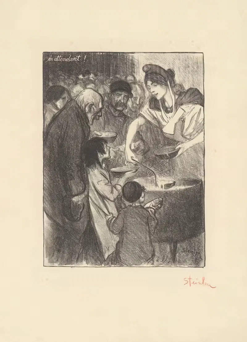 В ожидании by Теофиль Александр Стенлен, 1895 — digital art print download