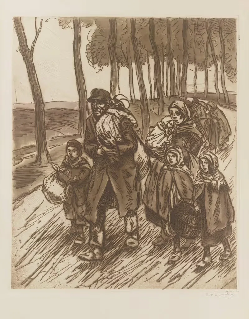 Семья в бегах by Теофиль Александр Стенлен, 1915 — digital art print download