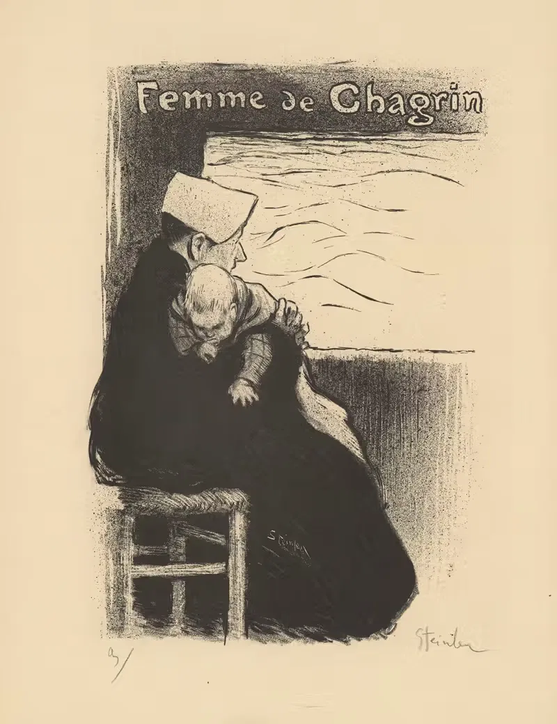 Женщина печали by Теофиль Александр Стенлен, 1894 — digital art print download