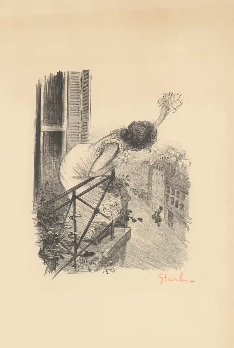 Fin de Bail, Poésie de L. Durocher — Théophile Alexandre Steinlen