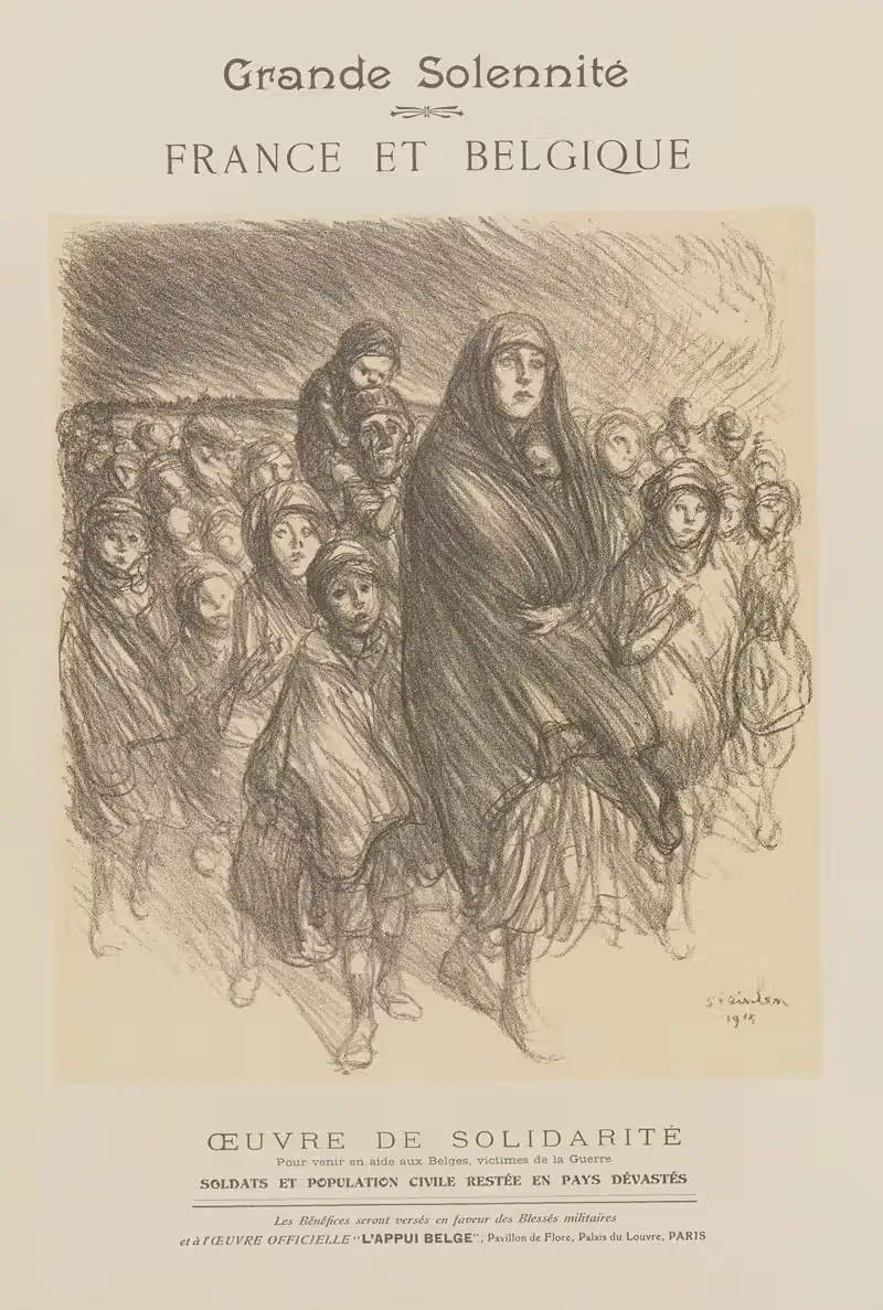 Франция и Бельгия – программа by Теофиль Александр Стенлен, 1915 — digital art print download