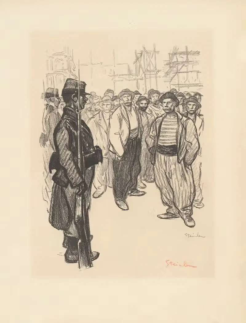 Забастовка евреев by Теофиль Александр Стенлен, 1898 — digital art print download