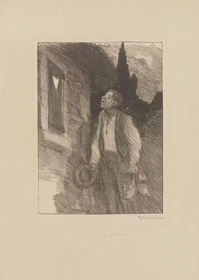 La jalousie by Théophile Alexandre Steinlen, 1901 — digital art print download