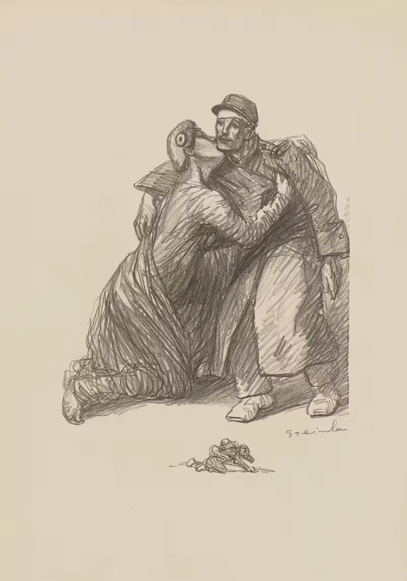 Помощь раненым by Теофиль Александр Стенлен, 1915 — digital art print download