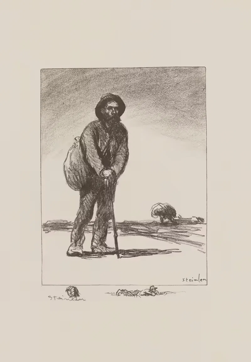 Бродяга с мешком by Теофиль Александр Стенлен, 1913 — digital art print download