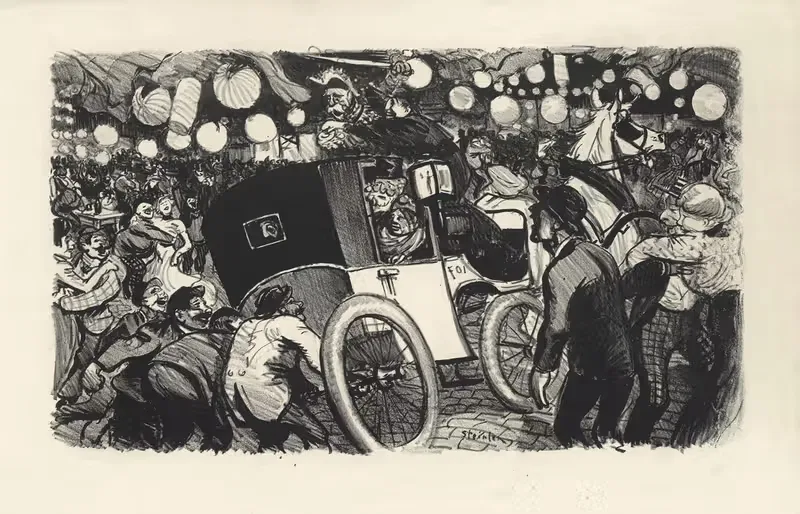 Государственный экипаж by Теофиль Александр Стенлен, 1901 — digital art print download