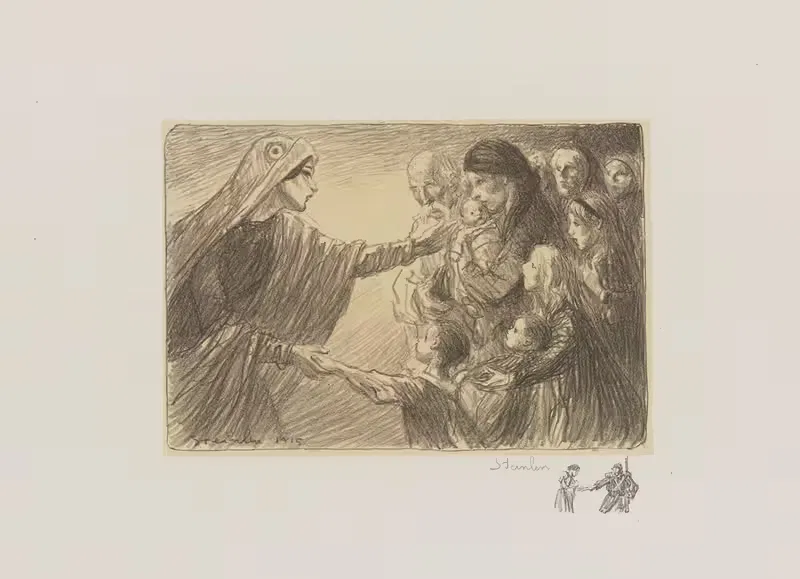 Le Secours national by Théophile Alexandre Steinlen, 1915 — digital art print download