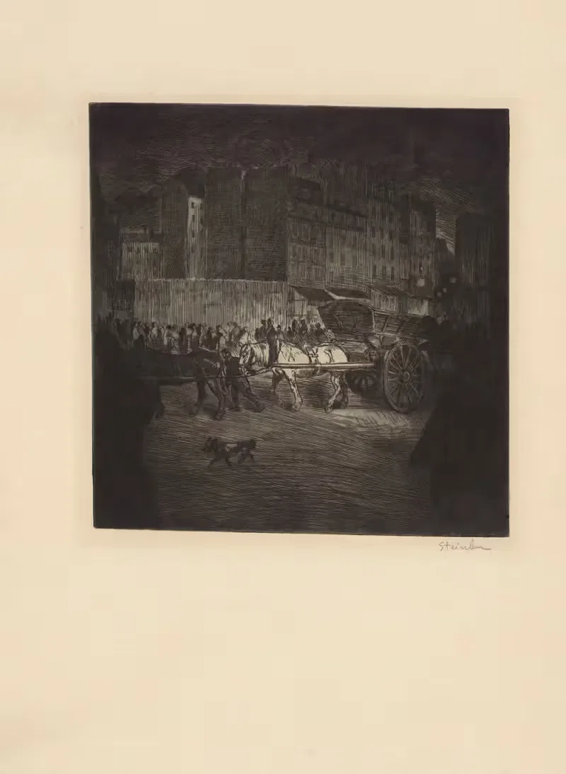 Le tombereau by Théophile Alexandre Steinlen, 1902 — digital art print download