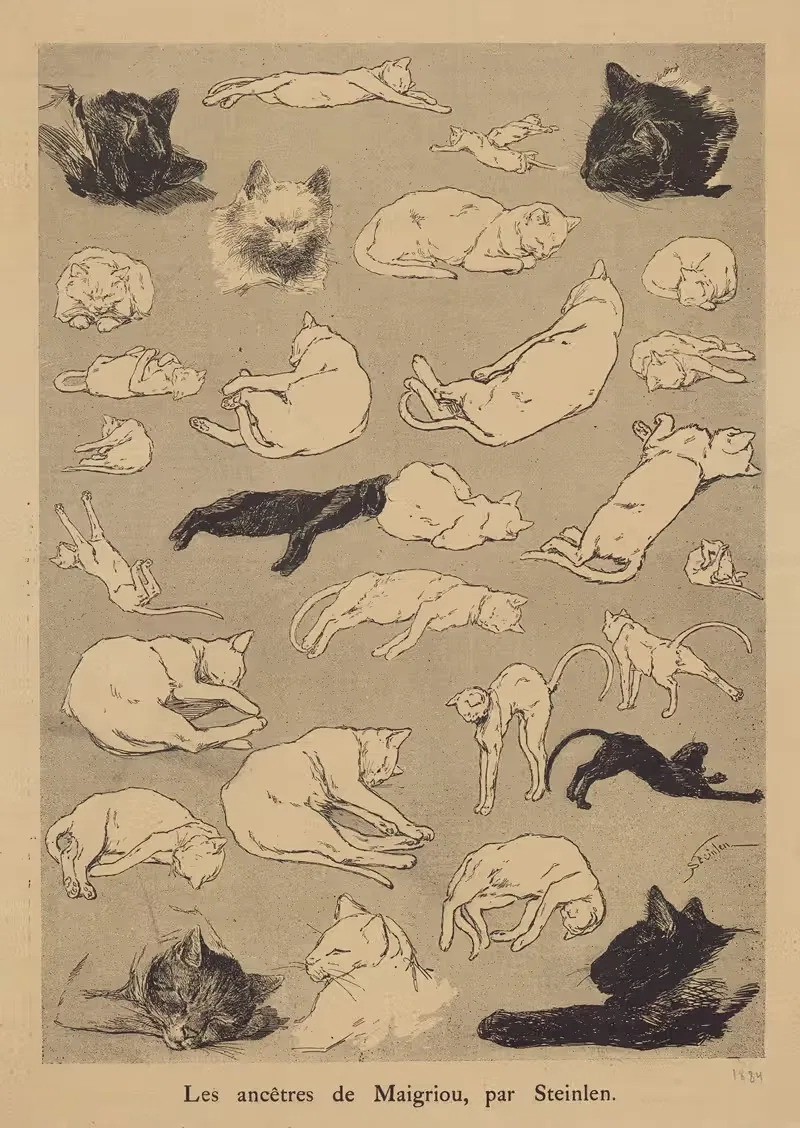Предки Мэгрие by Теофиль Александр Стенлен, 1884 — digital art print download