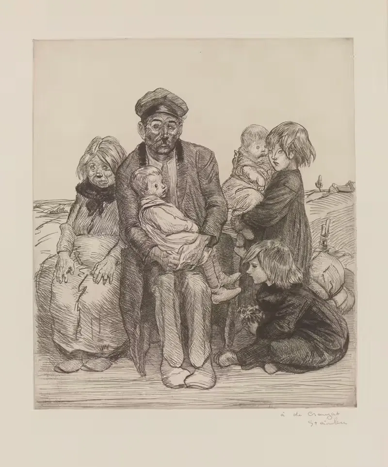 Бедные люди 2 by Теофиль Александр Стенлен, 1914 — digital art print download