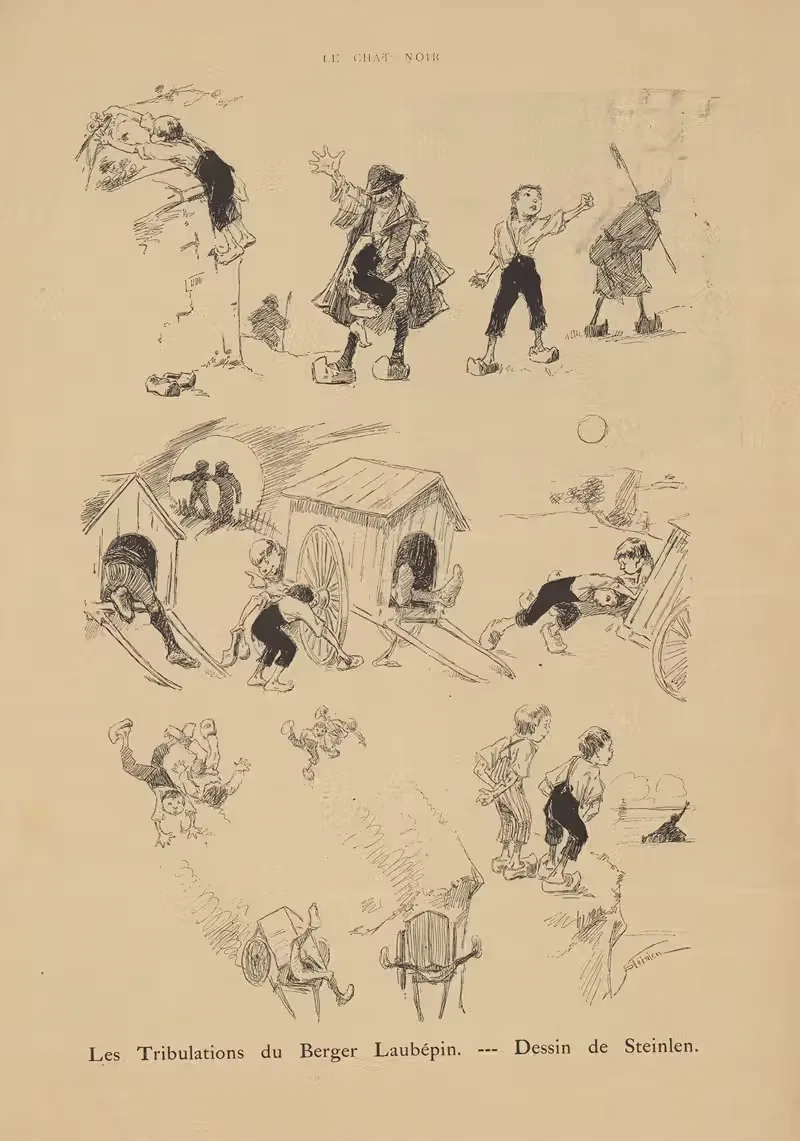 Les Tribulations du Berger Laubépin — Théophile Alexandre Steinlen