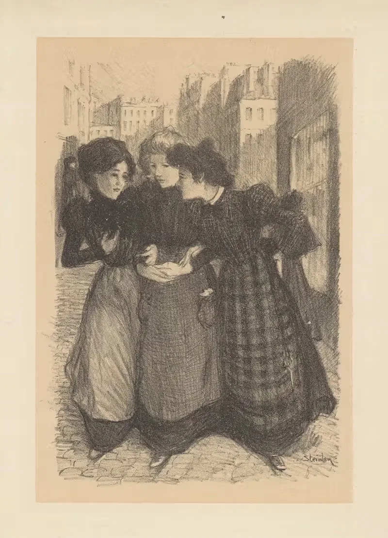 L'heure du déjeuner by Théophile Alexandre Steinlen, 1899 — digital art print download
