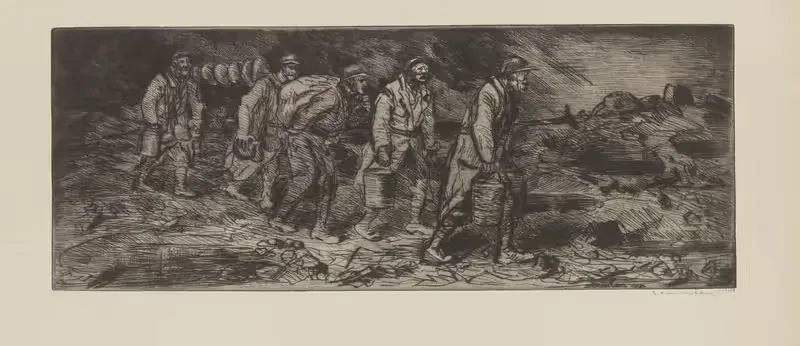 Подвоз на передовой by Теофиль Александр Стенлен, 1917 — digital art print download