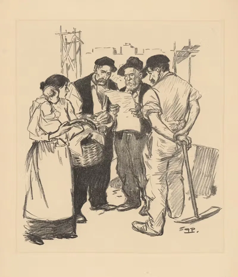 Возврат назад by Теофиль Александр Стенлен, 1894 — digital art print download