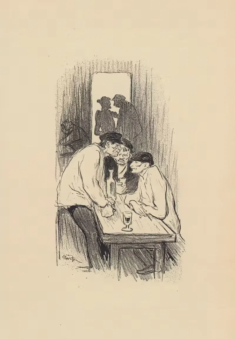 Звонарь с монологом А. Бруана by Теофиль Александр Стенлен, 1894 — digital art print download