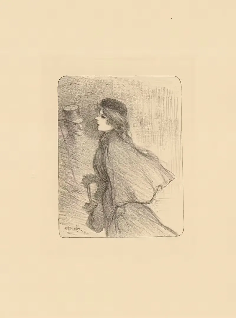 Une femme qui pass — Théophile Alexandre Steinlen