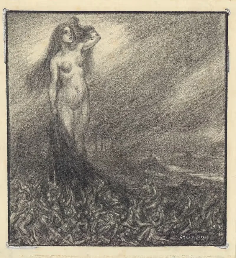 Vision de Paris ou Marche vers la lumière — Théophile Alexandre Steinlen