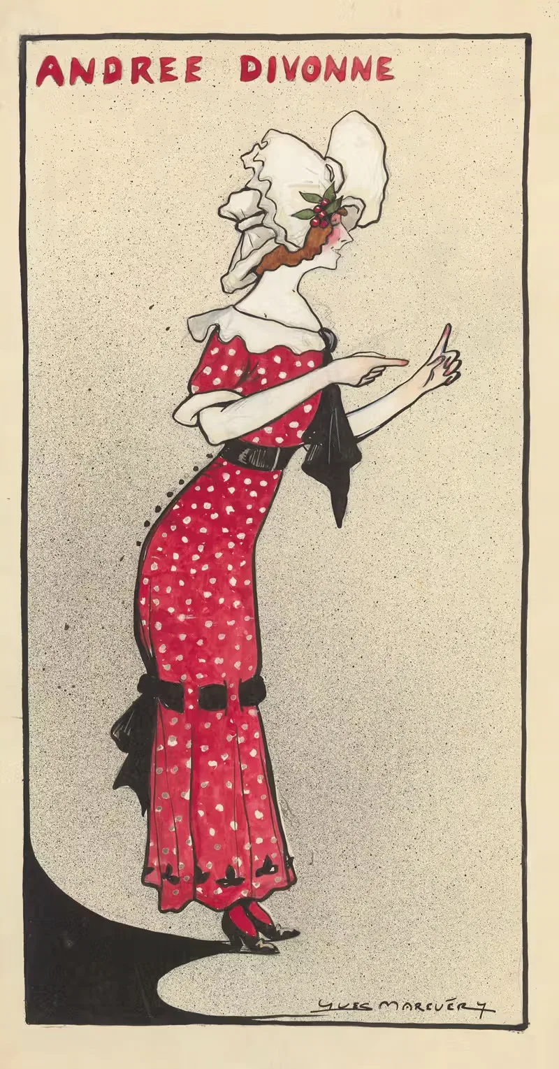 Андре Дивонн в 'Бигре!' Рипа. by Ив Маревери, 1910 — digital art print download