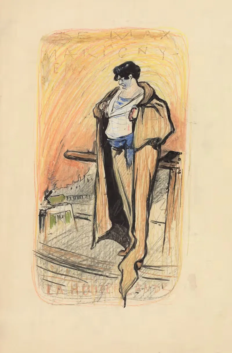 Edouard de Max dans 'La Houppelande' de Didier Gold — Yves Marevéry