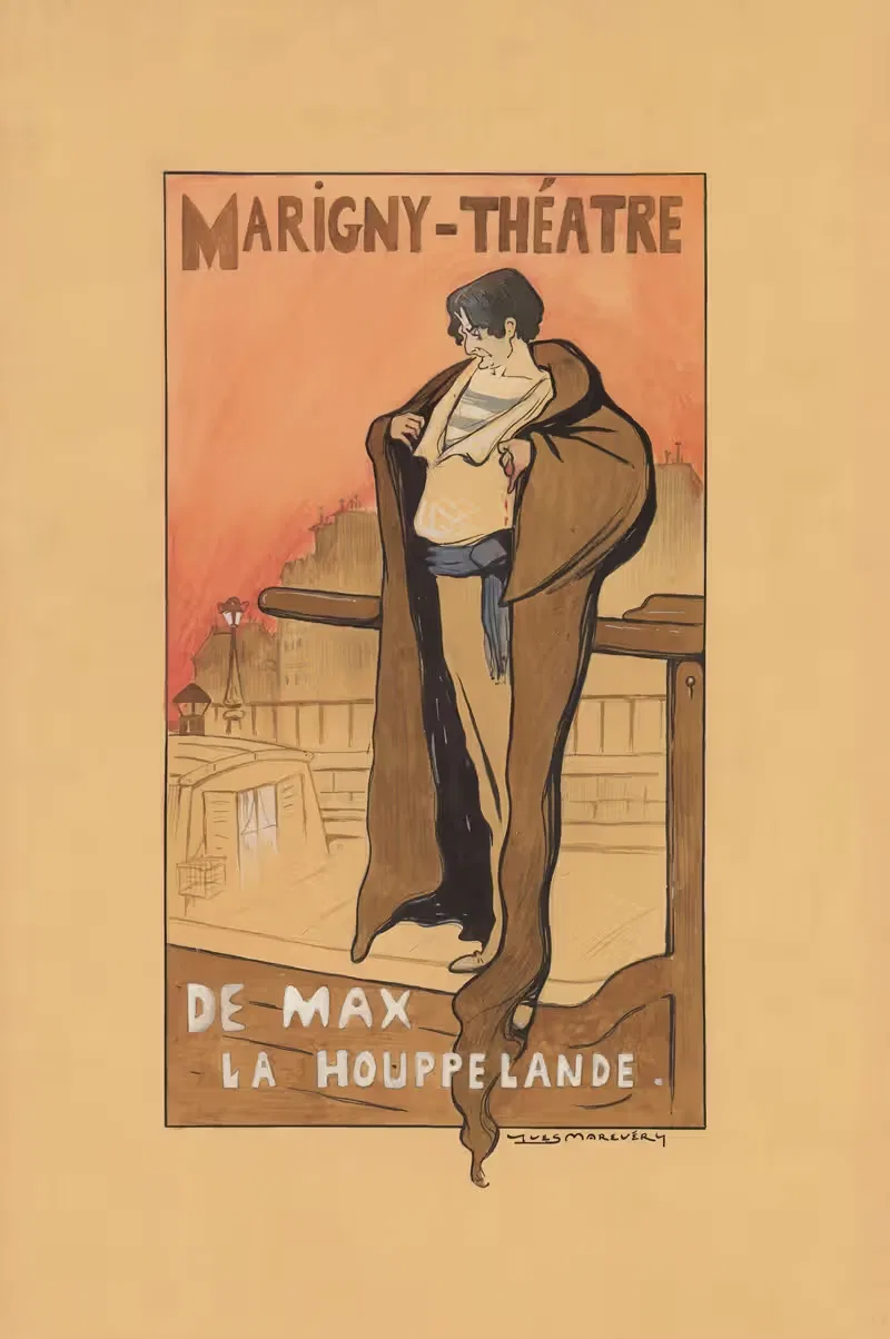 Edouard de Max dans 'La Houppelande' de Didier Gold — Yves Marevéry