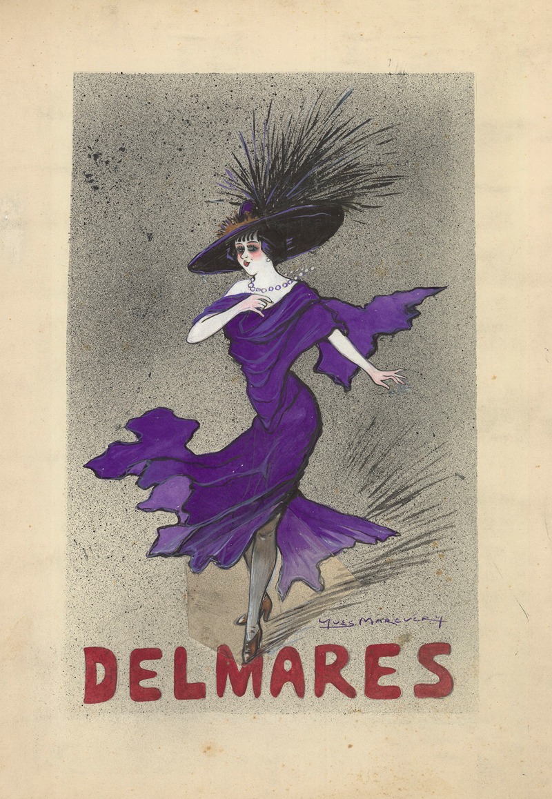 Georgette Delmarès by Yves Marevéry — digital art print download