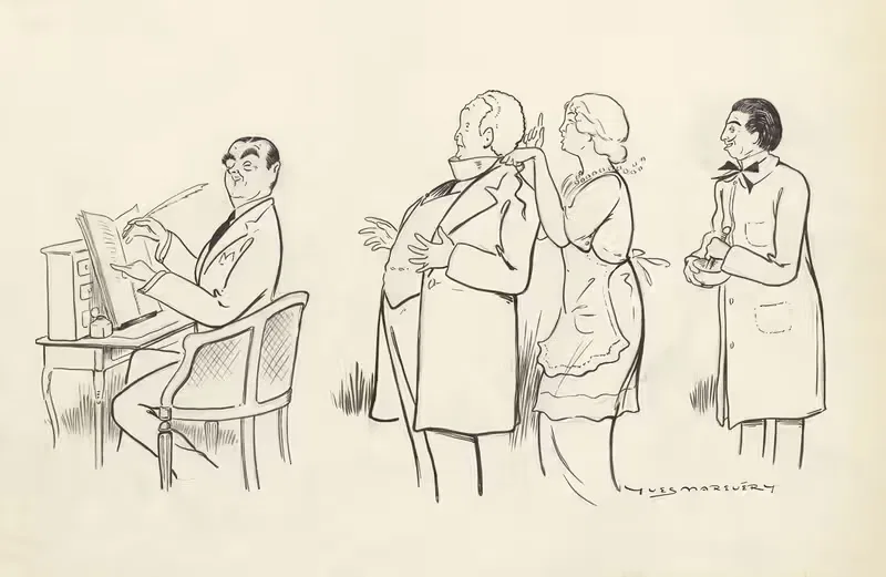 L'institut de beauté d'Alfred Capus by Yves Marevéry, 1913 — digital art print download