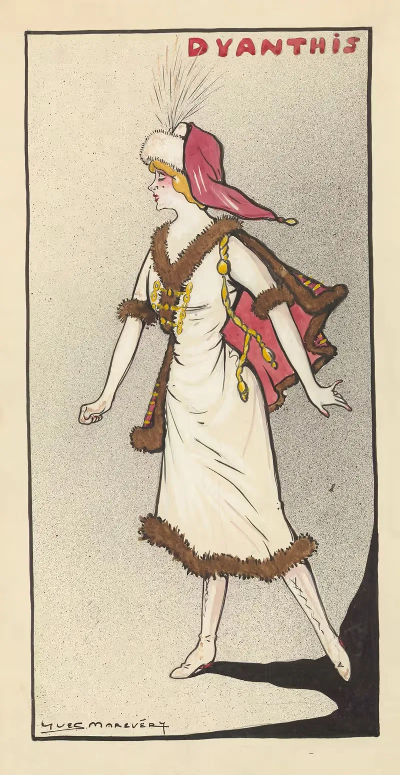 Луиза Дьянтис в 'Бигре!' Рипа by Ив Маревери, 1910 — digital art print download