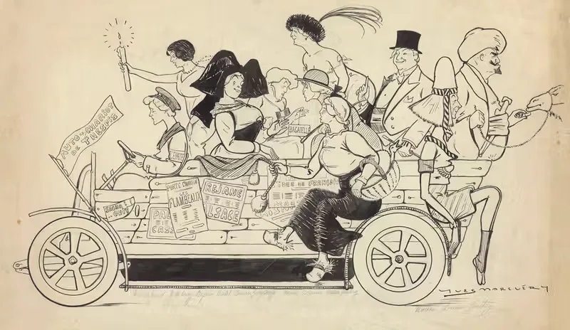 Париж-Лазурный берег Максима Формона by Ив Маревери, 1913 — digital art print download