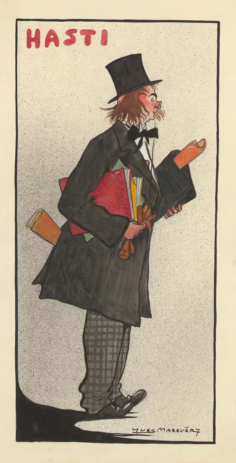 Robert Hasti dans "Bigre!' de Rip by Yves Marevéry, 1910 — digital art print download