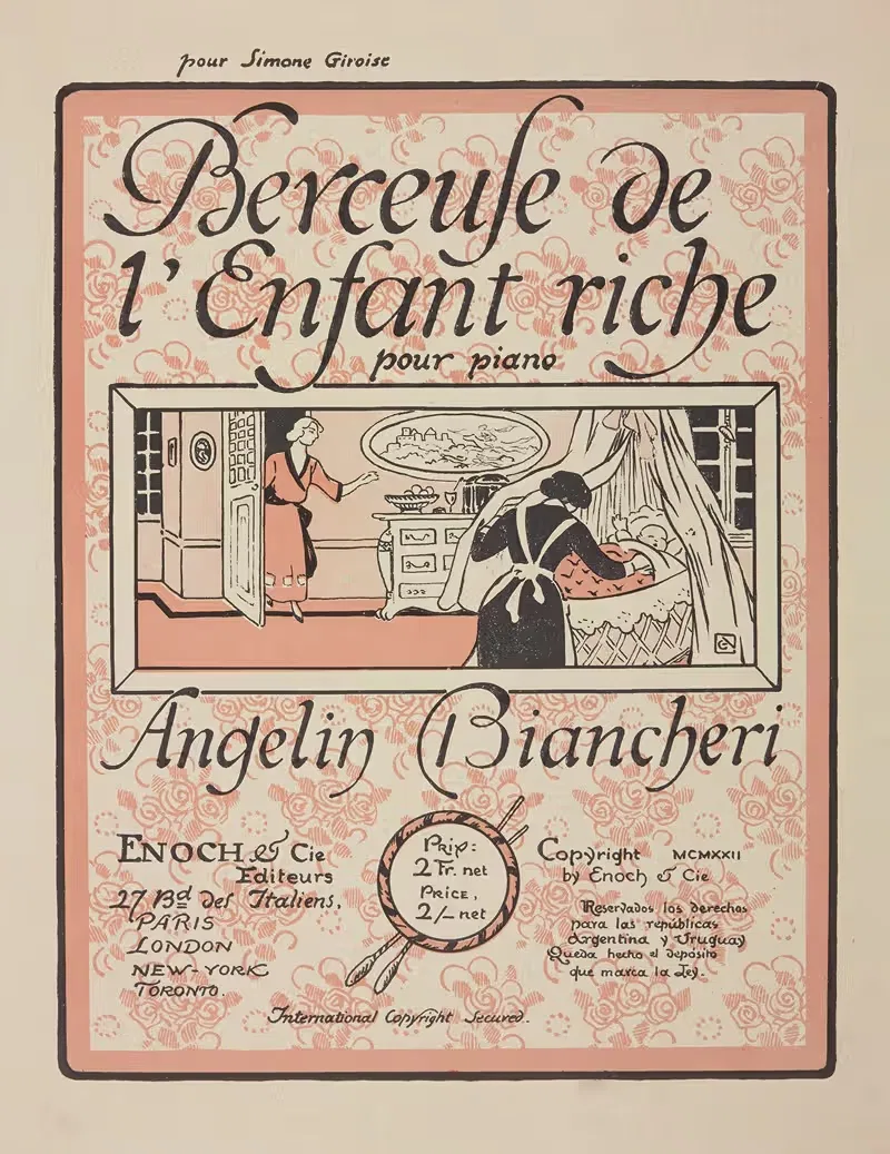 Колыбельная богатого ребенка by Жорж Ориоль, 1922 — digital art print download