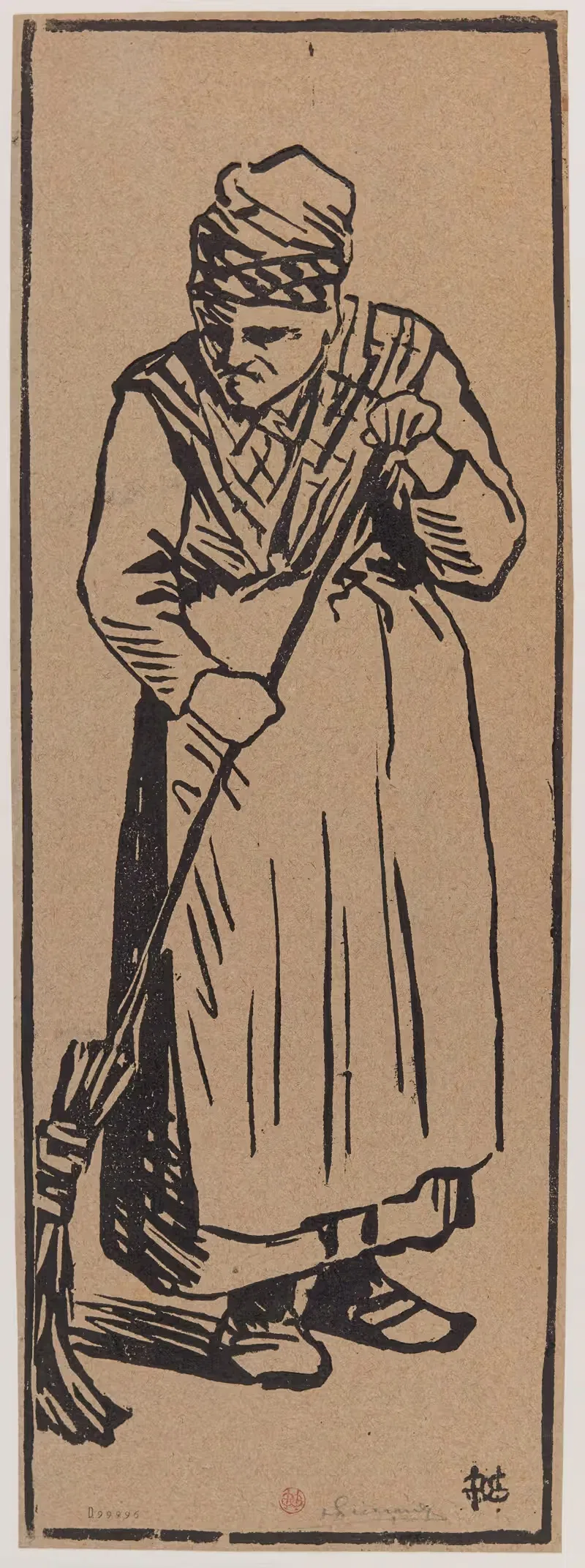 Старая уборщица by Анри-Шарль Герар, 1890 — digital art print download