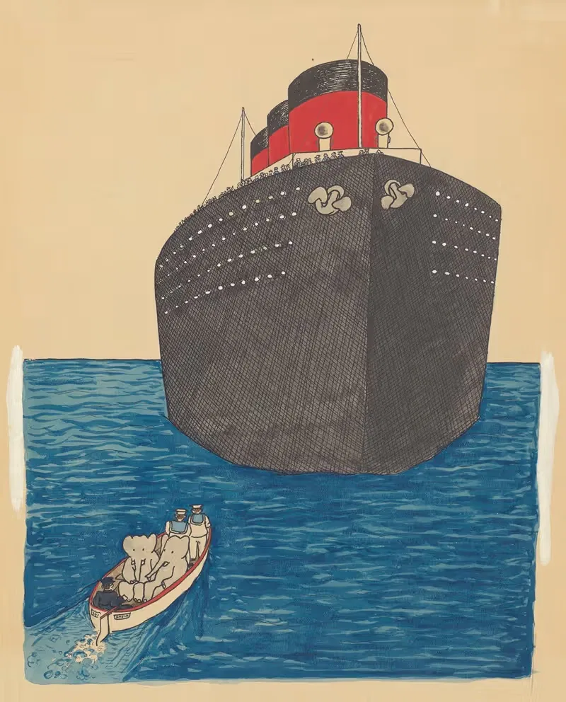 Путешествие Бабара, пл. 09 by Жан де Брунгоф, 1932 — digital art print download