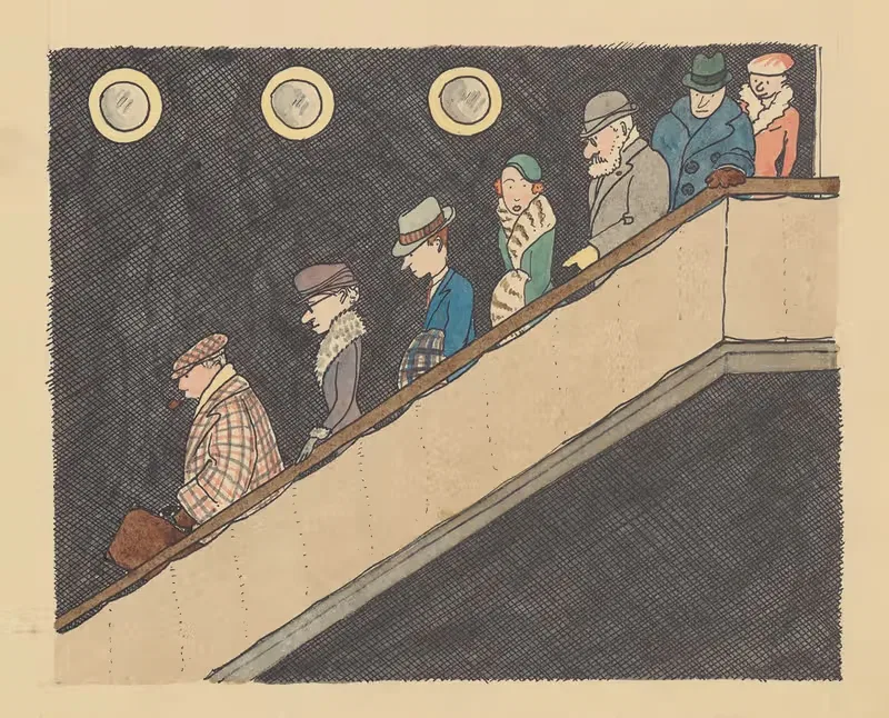 Путешествие Бабара Пл.10 by Жан де Брунгоф, 1932 — digital art print download