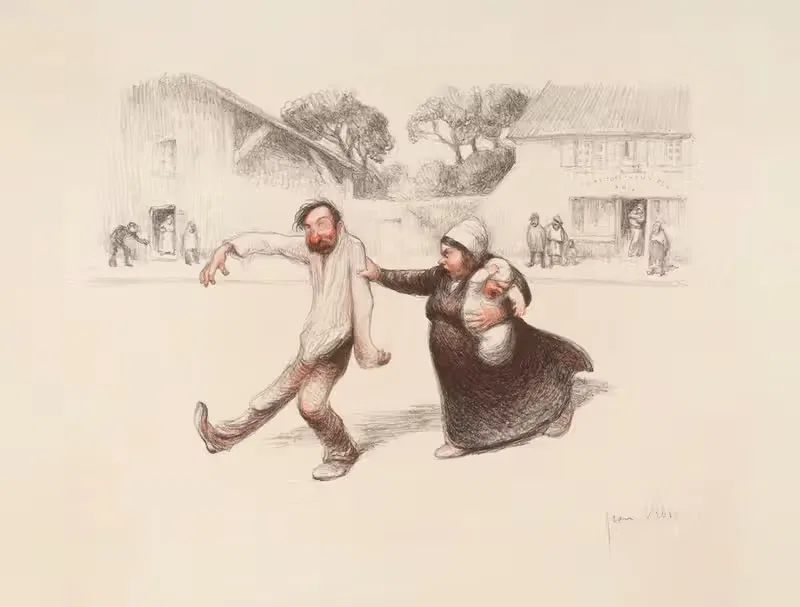 Возвращение домой by Жан Вебер, 1904 — digital art print download