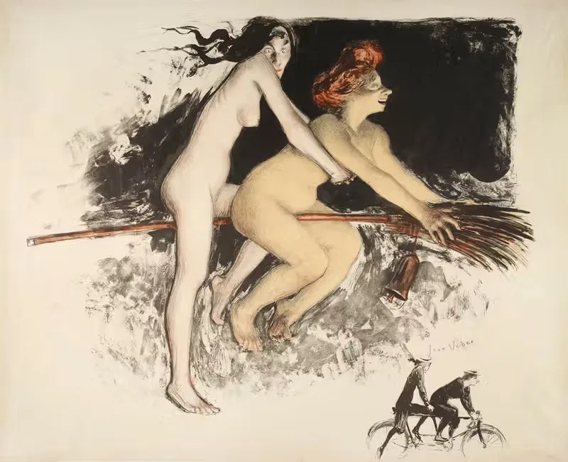 Ведьмы или Тандем by Жан Вебер, 1900 — digital art print download