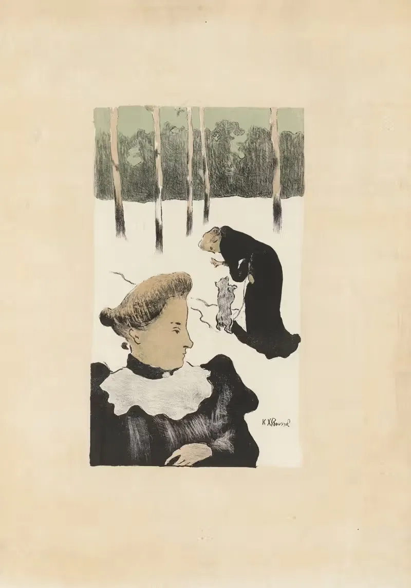 Обучение собаки by Кер-Жавьер Руссель, 1893 — digital art print download