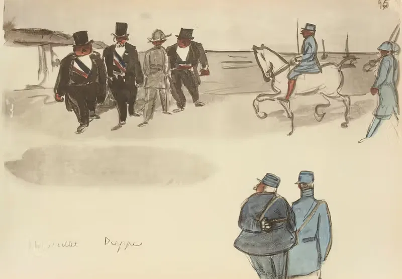 14 июля, Дьеп by Поль Гуте, 1921 — digital art print download