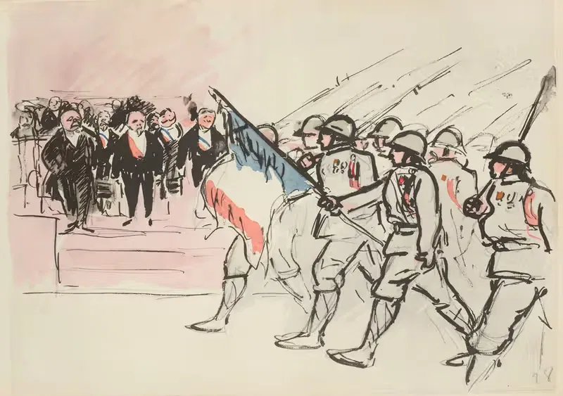 Парад 14 июля 1919 года — Поль Гуте