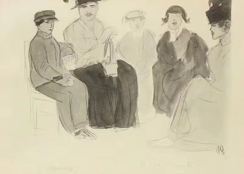 Семья (костюм). by Поль Гуте, 1921 — digital art print download
