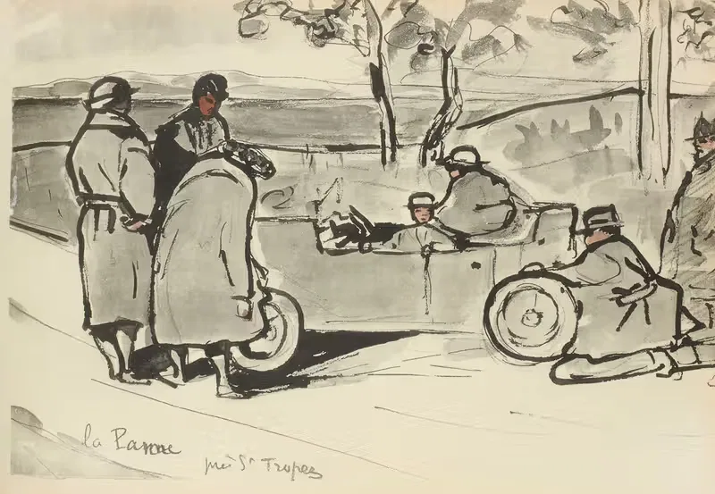Поломка рядом с Сен-Тропе by Поль Гуте, 1921 — digital art print download